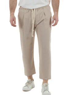 Pantaloni Viscosa Jogger Beige TCP1007A