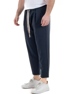 Pantaloni Viscosa Jogger Blu TCP1004A