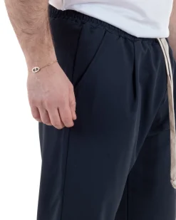 Pantaloni Viscosa Jogger Blu TCP1004A