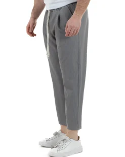 Pantaloni Viscosa Jogger Grigio TCP1005A