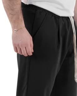 Pantaloni Viscosa Jogger Nero TCP1006A