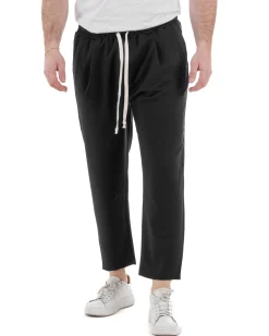 Pantaloni Viscosa Jogger Nero TCP1006A