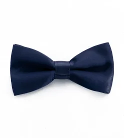 Papillon Farfalla Raso Uomo Cravattino Unisex Accessorio Elegante Cerimonia Casual Basic Blu GIOSAL-CP1063A