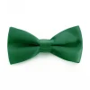 Papillon Farfalla Raso Uomo Unisex Cravattino Verde Accessorio Elegante Cerimonia Casual Basic GIOSAL-CP1067A