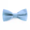 Papillon Farfalla Raso Uomo Unisex Cravattino Celeste Accessorio Elegante Cerimonia Casual Basic GIOSAL-CP1065A