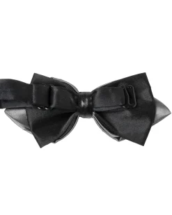 Papillon Uomo Unisex Con Punte Elegante Cerimonia Bicolore Tinta Unita Grigio Chiaro GIOSAL-CP1134A