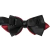 Papillon Uomo Unisex Con Punte Elegante Cerimonia Bicolore Tinta Unita Bordeaux GIOSAL-CP1131A