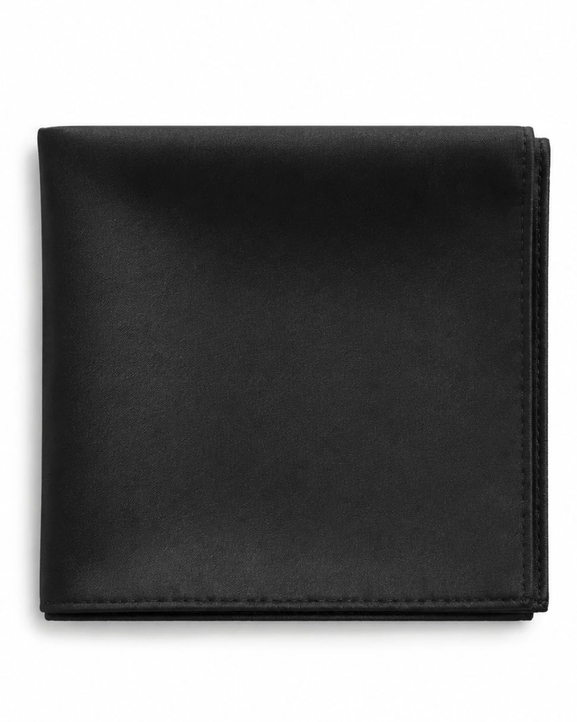 Pochette da taschino uomo unisex fazzoletto satinato tinta unita nero GIOSAL-FZ1003A