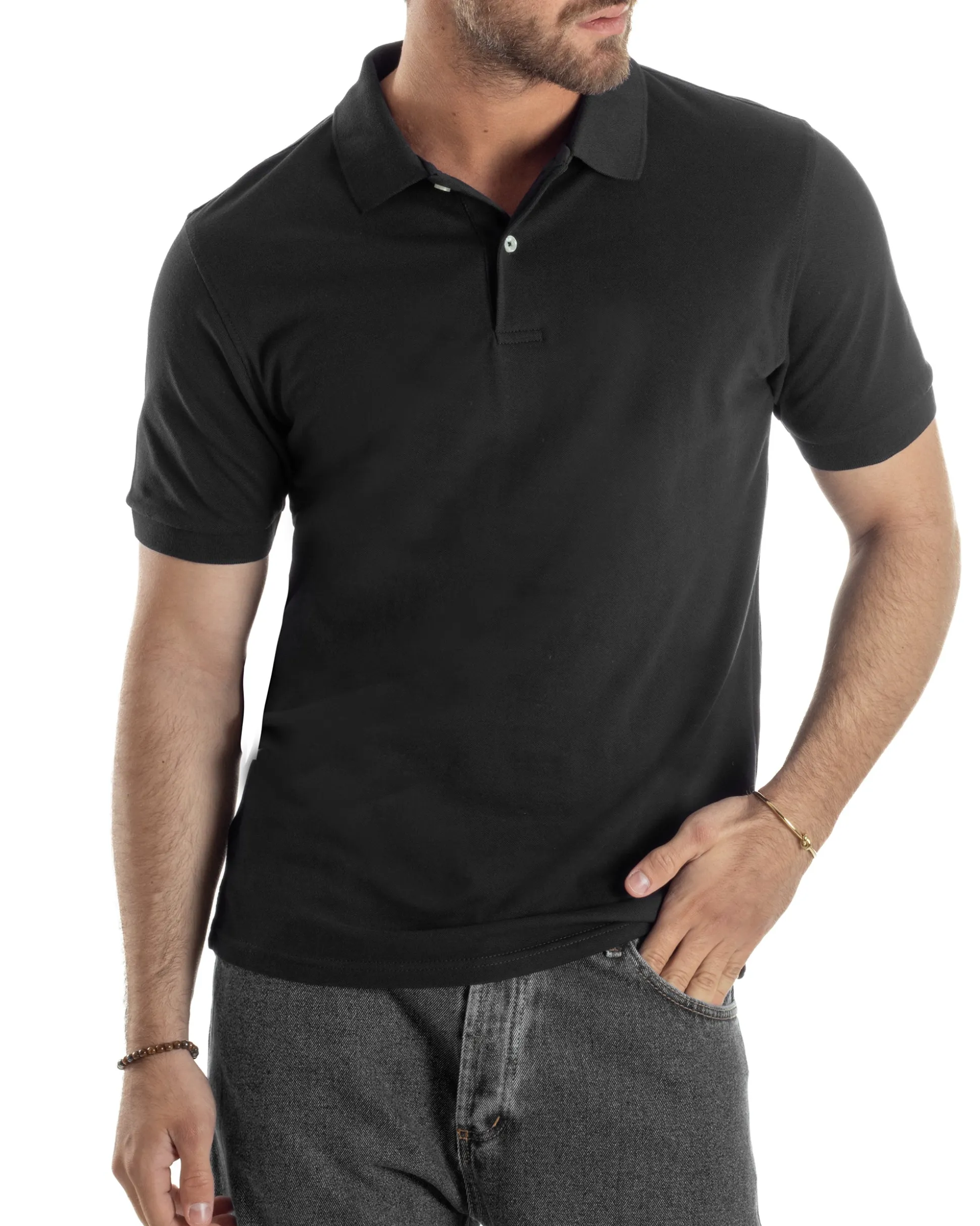 Polo Basic Cotone Tinta Unita TS3145A