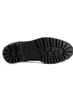 Scarpe Uomo Beatles Stivaletto Chelsea Pelle Fondo Gomma Roccia Nero GIOSAL-S1293A