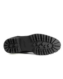 Scarpe Uomo Beatles Stivaletto Chelsea Camoscio Fondo Gomma Roccia Nero GIOSAL-S1300A