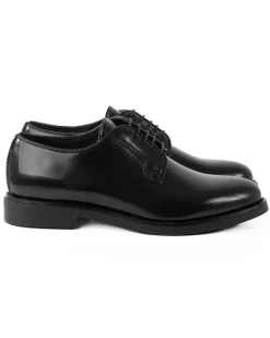 Scarpe Uomo Classiche Stringate Ecopelle Abrasivate Eleganti Cerimonia Derby Con Lacci Suola Di Gomma Casual Nero GIOSAL-S1277A