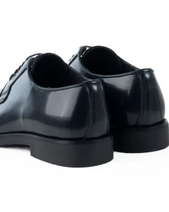 Scarpe Uomo Classiche Stringate Ecopelle Abrasivate Eleganti Cerimonia Derby Con Lacci Suola Di Gomma Casual Blu GIOSAL-S1278A