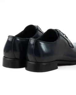 Scarpe Uomo Classiche Stringate Ecopelle Abrasivate Eleganti Cerimonia Derby Con Lacci Suola Di Cuoio Casual Blu GIOSAL-S1276A