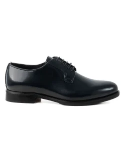 Scarpe Uomo Classiche Stringate Ecopelle Abrasivate Eleganti Cerimonia Derby Con Lacci Suola Di Cuoio Casual Blu GIOSAL-S1276A