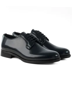 Scarpe Uomo Classiche Stringate Ecopelle Abrasivate Eleganti Cerimonia Derby Con Lacci Suola Di Cuoio Casual Blu GIOSAL-S1276A