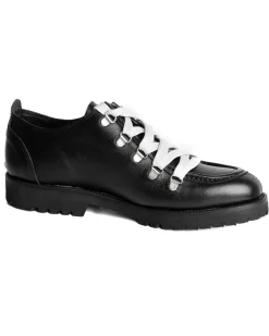 Scarpe Uomo Mocassini Ingegnere Con Ganci E Lacci Casual Ecopelle Tinta Unita Nero GIOSAL-S1255A