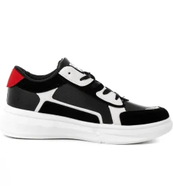 Scarpe Uomo Shoes Sneakers Sportiva Ecopelle Camoscio Nera GIOSAL-S1115A