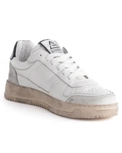 Scarpe Uomo Sneakers Bianche Casual Sportive Ecopelle Camoscio GIOSAL-S1185A