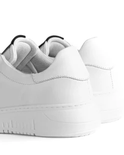 Scarpe Uomo Sneakers Bianche Ecopelle Basic Casual Eleganti Sportive GIOSAL-S1188A