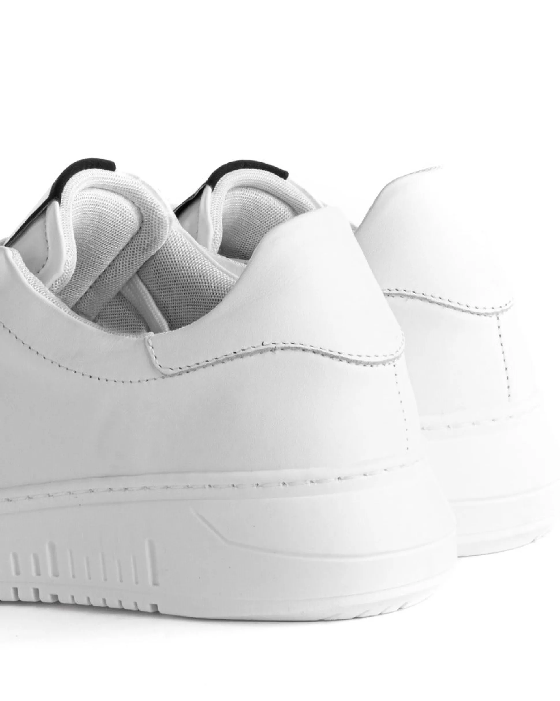 Scarpe Uomo Sneakers Bianche Ecopelle Basic Casual Eleganti Sportive GIOSAL-S1188A
