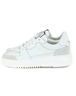 Scarpe Uomo Sneakers Ecopelle Camoscio Basic Bianco Casual Sportive GIOSAL-S1220A