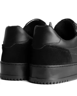 Scarpe Uomo Sneakers Ecopelle Camoscio Basic Nero Casual Sportive GIOSAL-S1253A