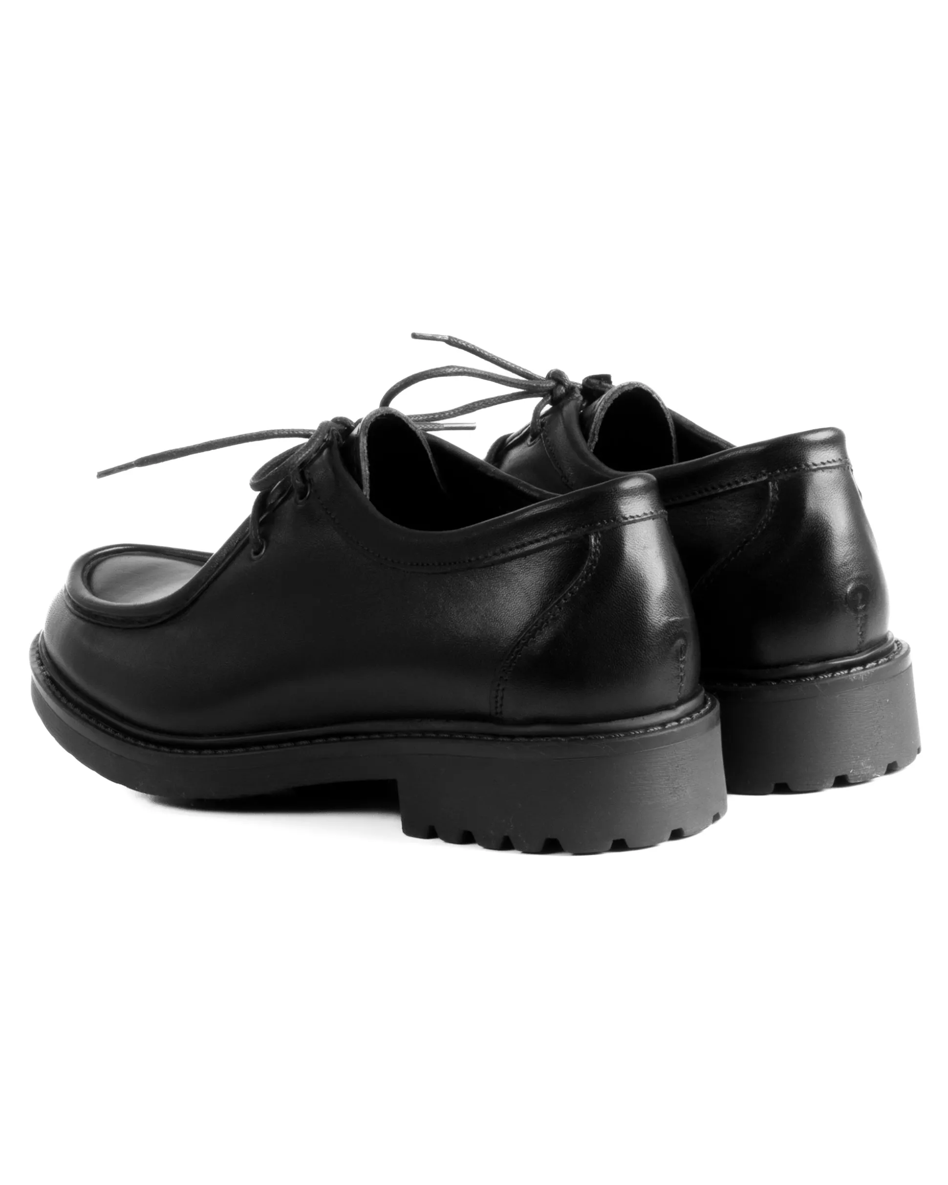 Scarpe Uomo Stringate Derby Lacci Eleganti Pelle Nero S1303A
