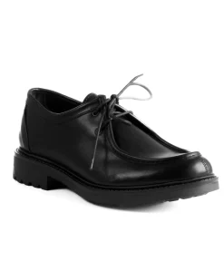 Scarpe Uomo Stringate Derby Lacci Eleganti Pelle Nero S1303A
