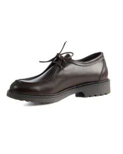 Scarpe Uomo Stringate Derby Lacci Eleganti Pelle Testa Di Moro S1302A