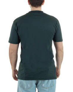 T-Shirt Cotone Basic Gola Alta Verde TCTS1003A