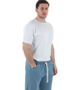 T-Shirt Cotone Basic Regular Fit Bianco TCTS1008A