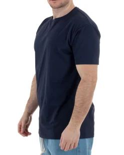 T-Shirt Cotone Basic Regular Fit Blu TCTS1007A