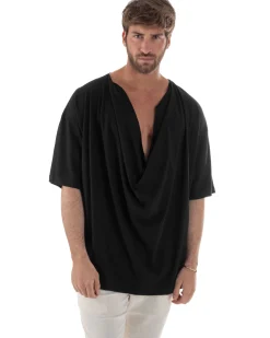 T-shirt Cotone Drappeggiata TS3118A
