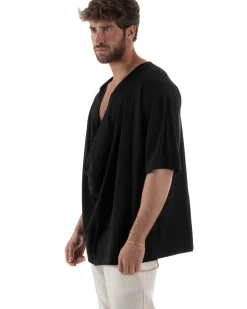 T-shirt Cotone Drappeggiata TS3118A