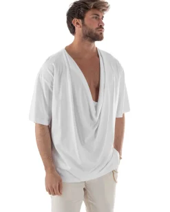 T-shirt Cotone Drappeggiata TS3117A