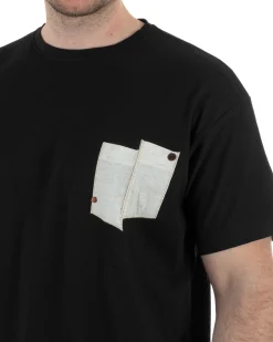 T-Shirt Cotone Taschino Regular Fit Nero TCTS1005A