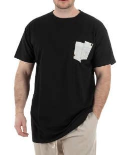 T-Shirt Cotone Taschino Regular Fit Nero TCTS1005A