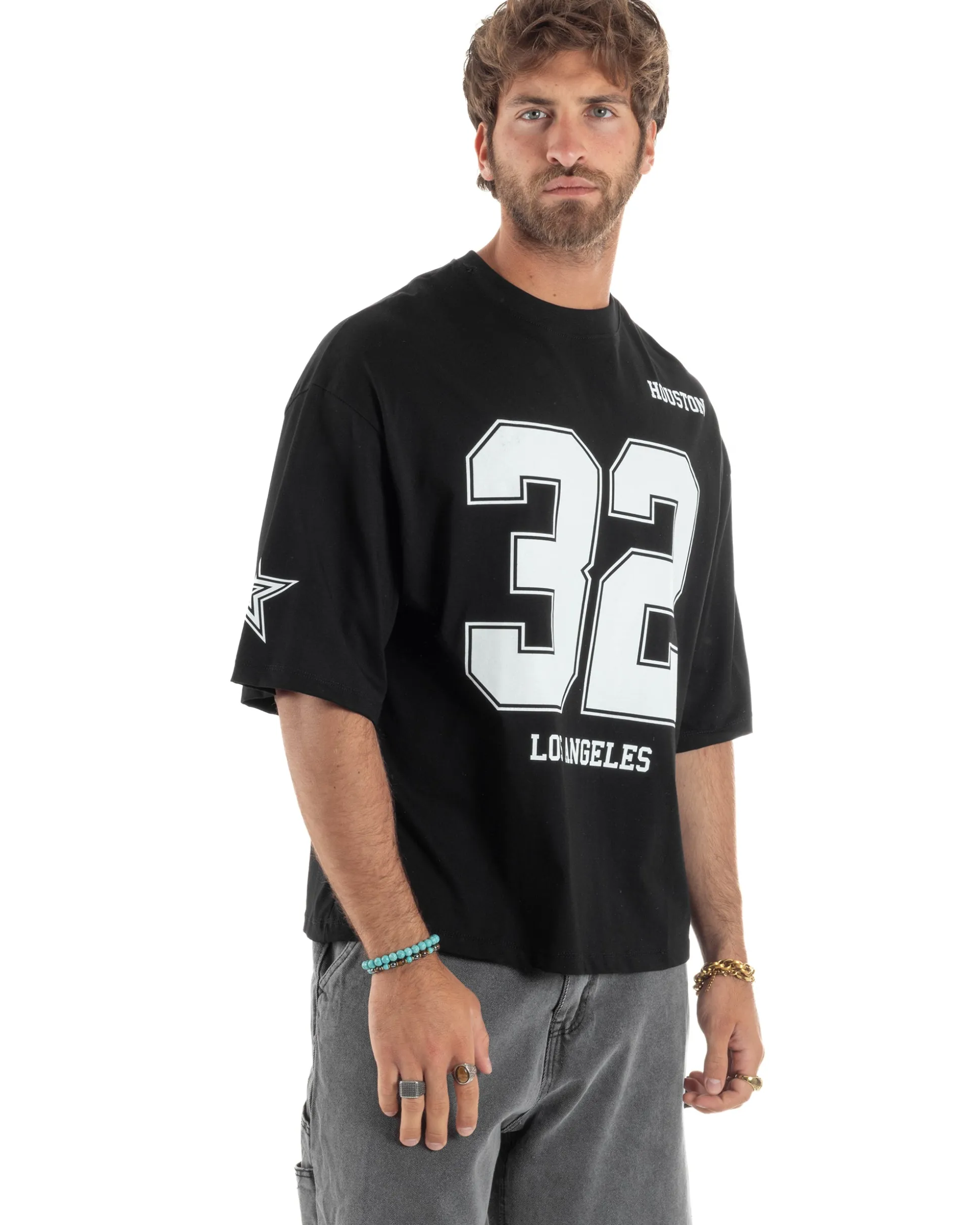 T-shirt Cropped Oversize Stampa TS3179A