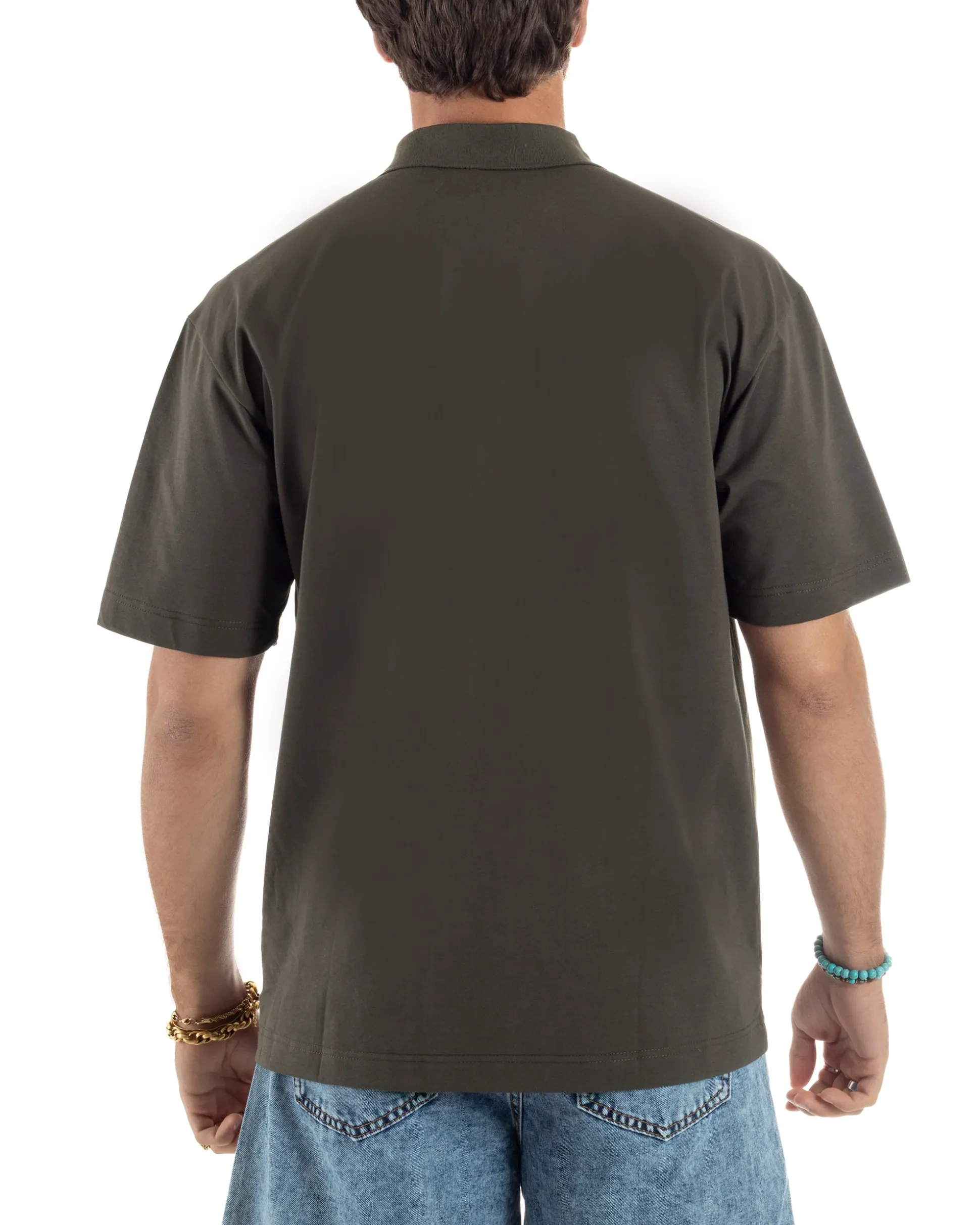 T-shirt Oversize Cotone Polo Sfumata TS3175A