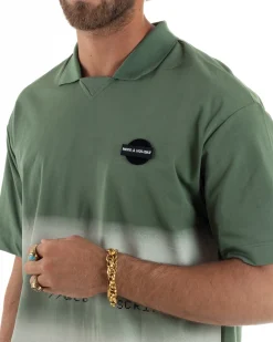 T-shirt Oversize Cotone Polo Sfumata TS3177A