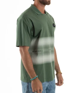 T-shirt Oversize Cotone Polo Sfumata TS3177A