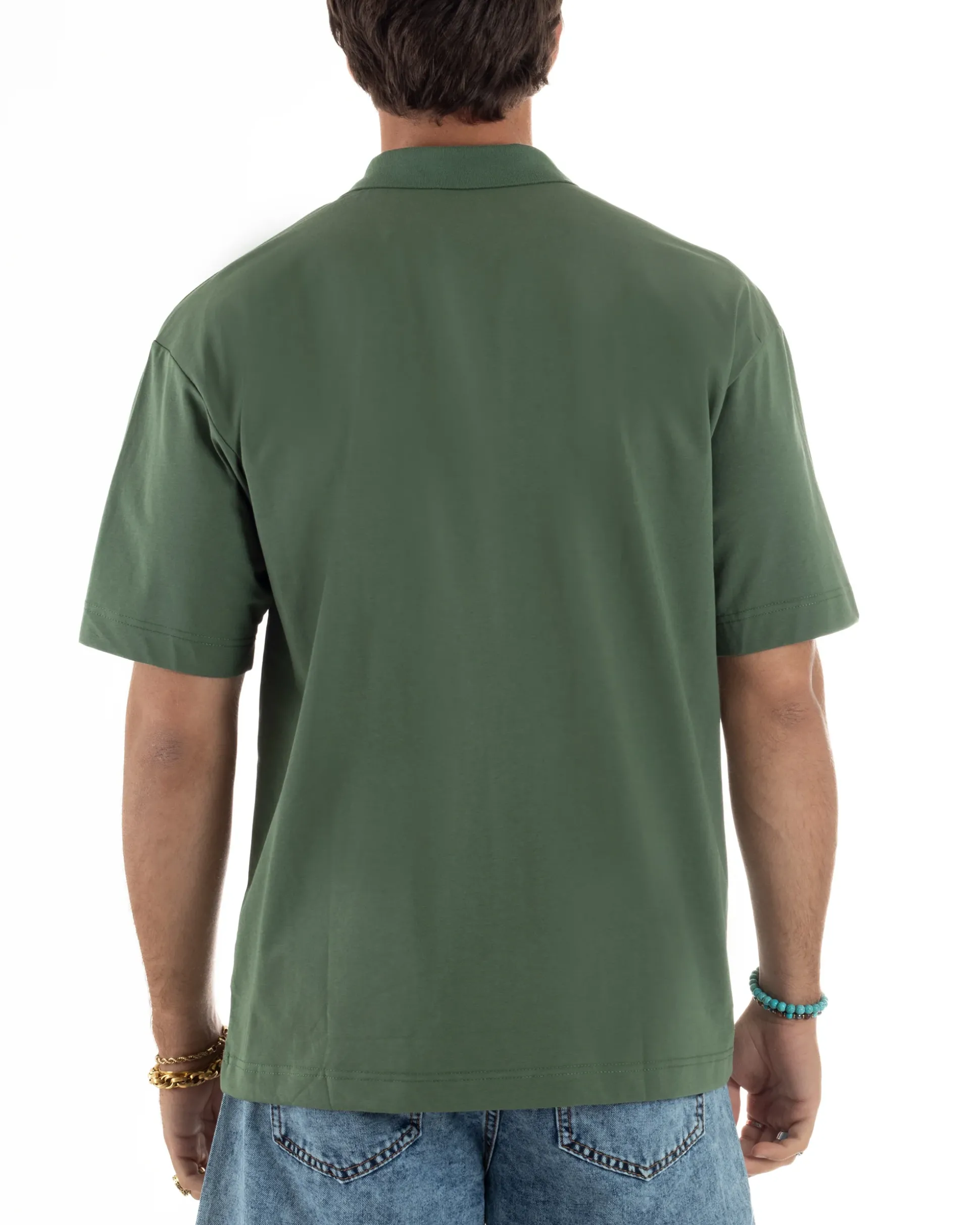 T-shirt Oversize Cotone Polo Sfumata TS3177A