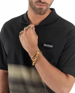 T-shirt Oversize Cotone Polo Sfumata TS3176A