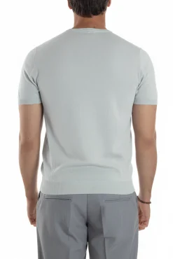 T-shirt uomo girocollo filo maglia sottogiacca casual ghiaccio GIOSAL-TS3202A