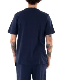 T-shirt Uomo Kappa Logo Zobi Casual Girocollo Basic Blu GIOSAL-TS2460A