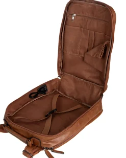 Zaino elegante moderno uomo unisex business travel ecopelle cuoio GIOSAL-ZU1142A