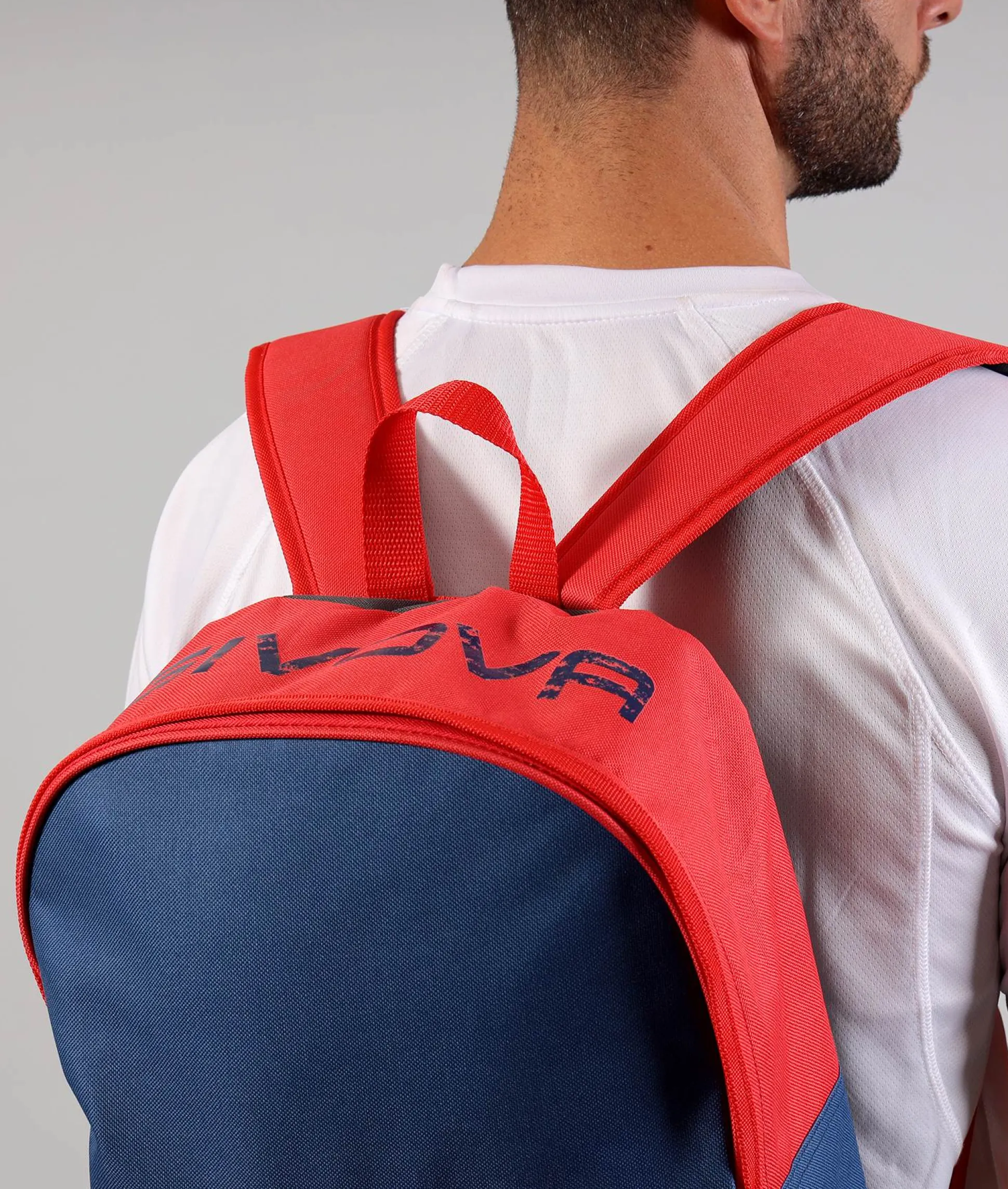 ZAINO GIVOVA MASTER BLU ROSSO Nylon Unisex Sportivo Regolabile Con Zip Con Portachiavi Multitasche Casual GIOSAL