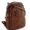 Zaino Zainetto Da Spalla Borsa Uomo Unisex Ecopelle Vintage Cuoio GIOSAL-ZU1037A