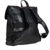 Zaino zainetto da spalla borsa uomo unisex ecopelle patta doppia vintage nero GIOSAL-ZU1140A